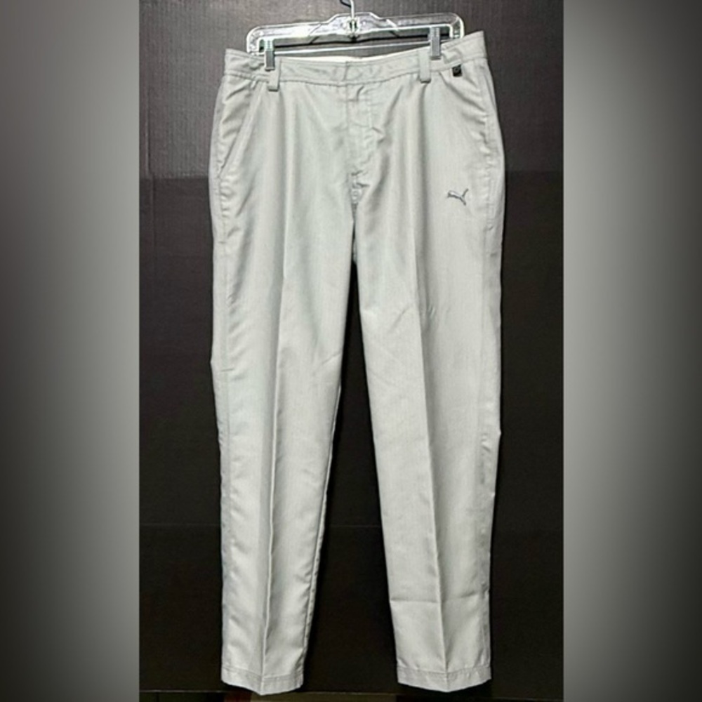 🫟Puma Cell Gray Herringbone Golf Athletic Pants
